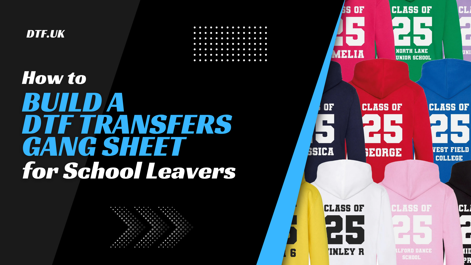 🎓 How to Build a DTF Transfers Gang Sheet for School Leavers 🎓