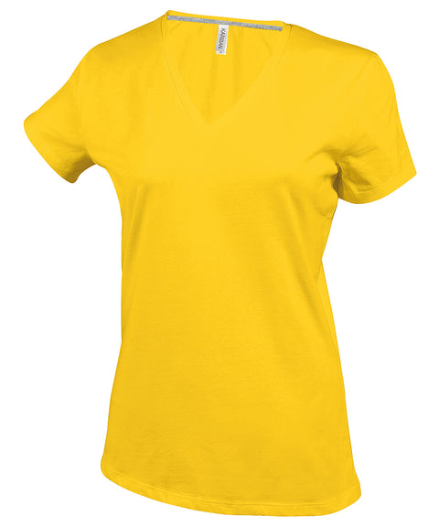 Ladies' short-sleeved V-neck T-shirt Ladies' short-sleeved V-neck T-shirt