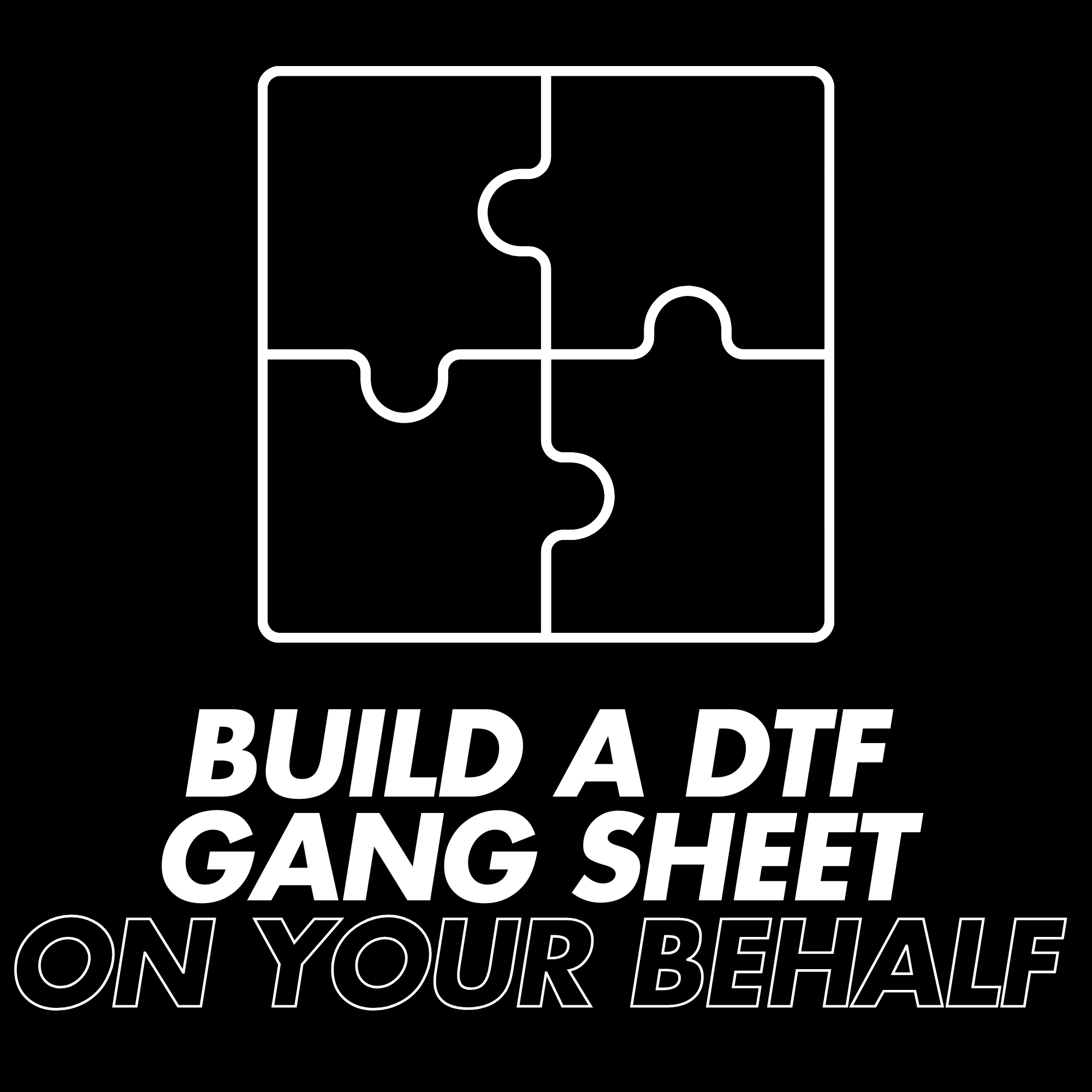 Artwork Services - Create a Gang Sheet