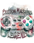 Button Mashing Legend Joystick-Watercolor - Fathers Day