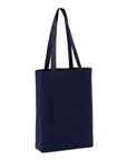 Recycled premium canvas ‘flat base’ shopper
