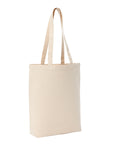 Recycled premium canvas ‘flat base’ shopper