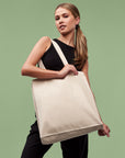 Recycled premium canvas spacious shopper