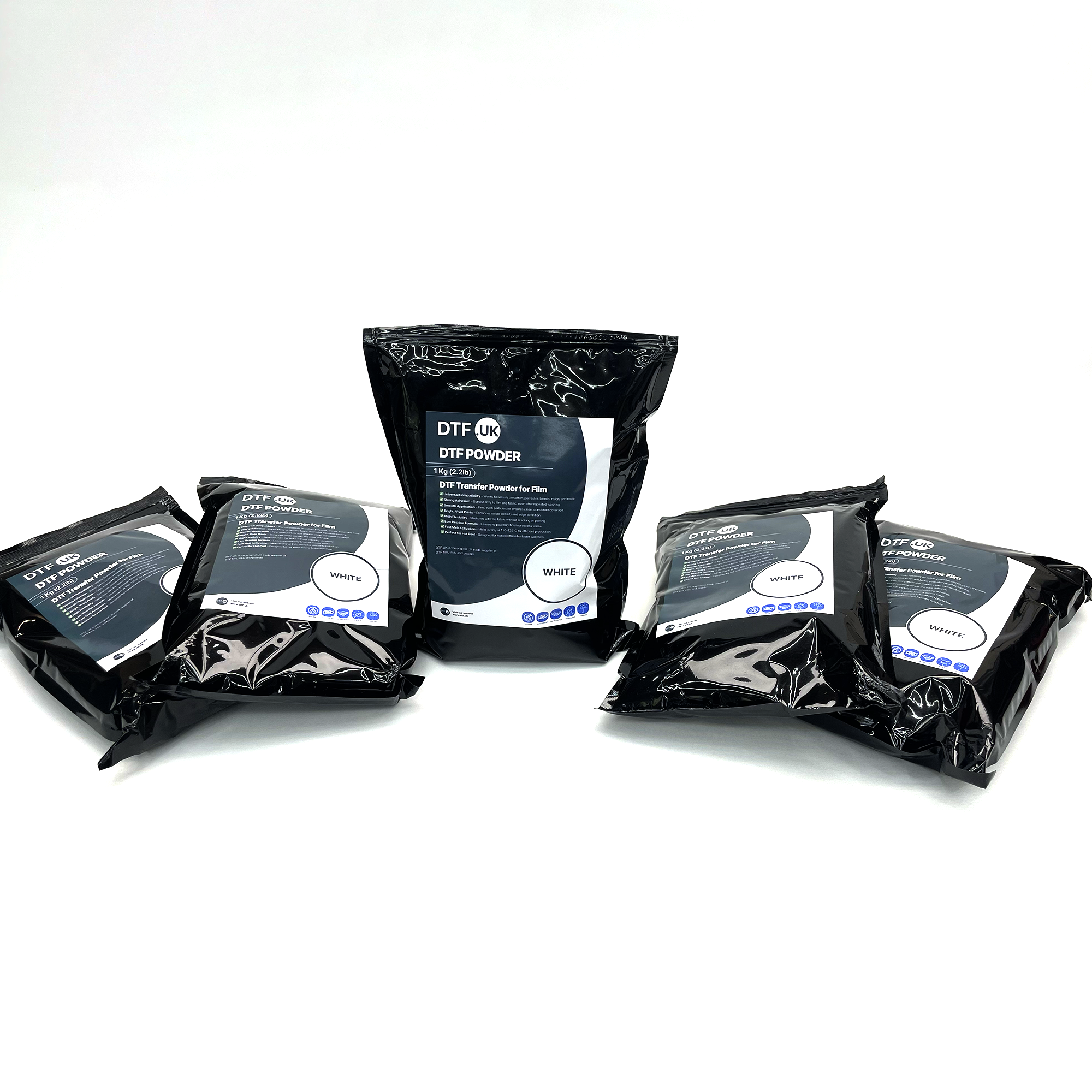 DTF Powder Medium Grain 5kg – Adhesive Powder for DTF Transfers UK