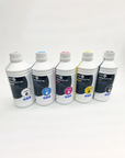 DTF Inks – White + CMYK Full Colour Set (5 x 1L Bottles)