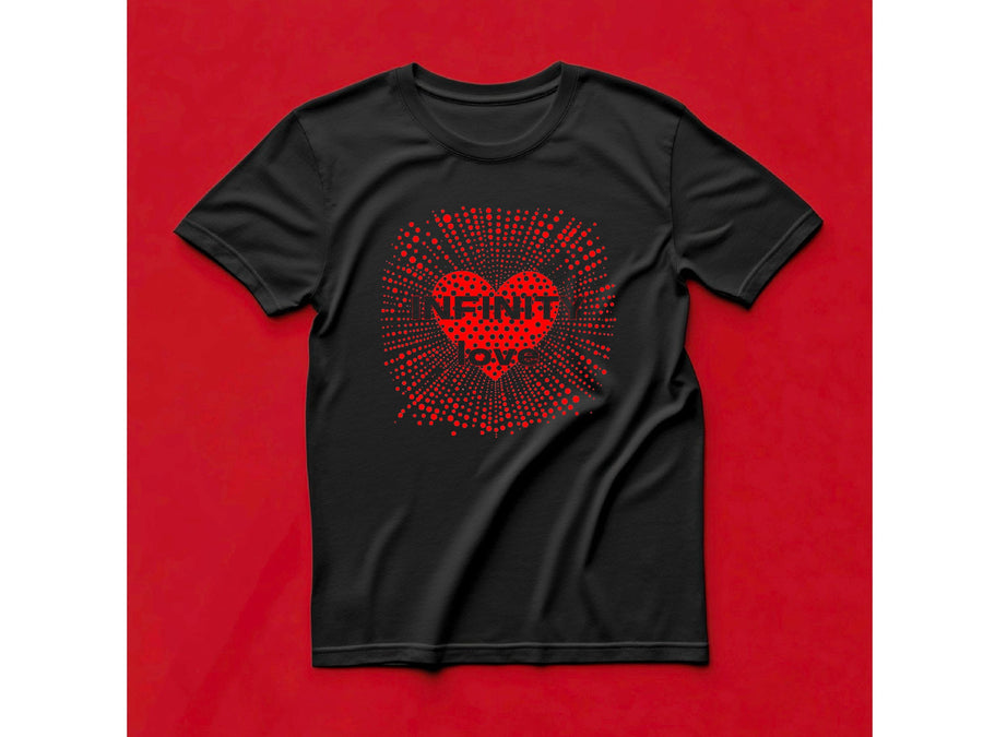 Polka Dot Heart T-Shirt – Yayoi Kusama Inspired Feminist Art