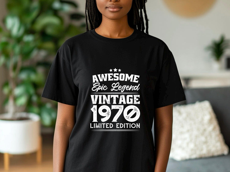 Vintage 1970 T-Shirt | 55th Birthday Gift for Men