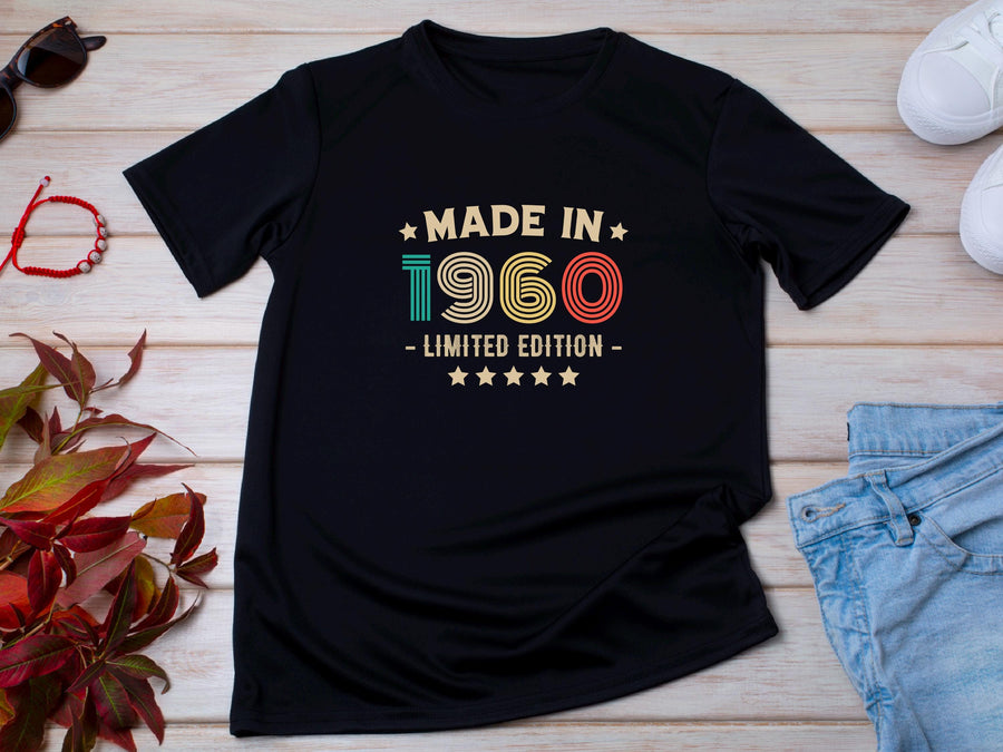 Made in 1960 T-Shirt, 64th Birthday Gift, Limited Edition Tee