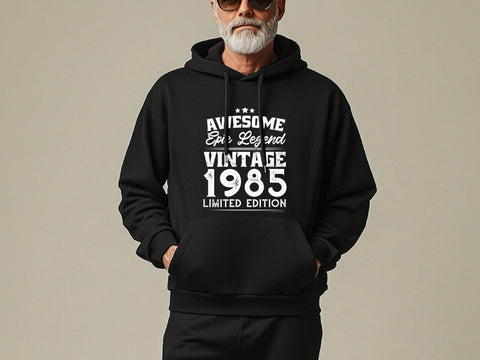Vintage 1985 Legend Hoodie | 40th Birthday Gift for Men