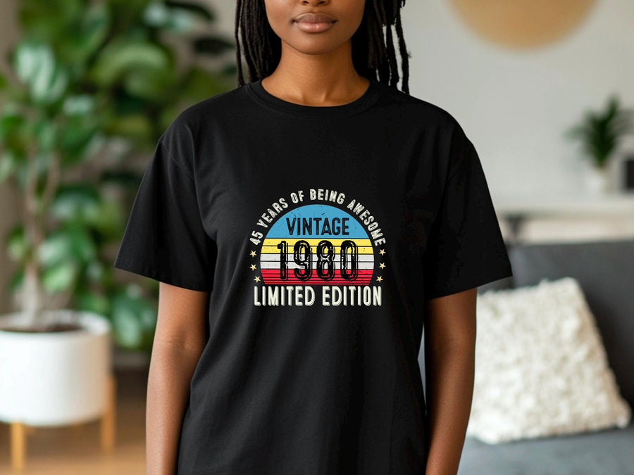 1980 Vintage 45th Birthday T-Shirt | Funny Gift for Dad