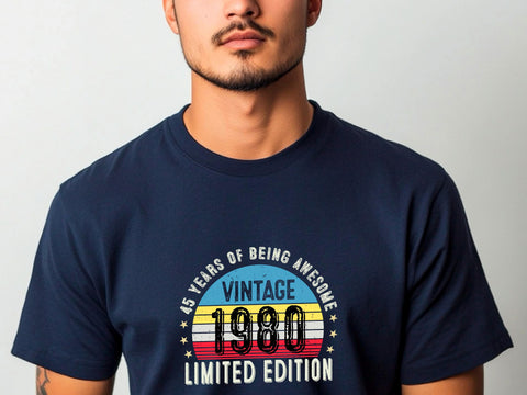 1980 Vintage 45th Birthday T-Shirt | Funny Gift for Dad