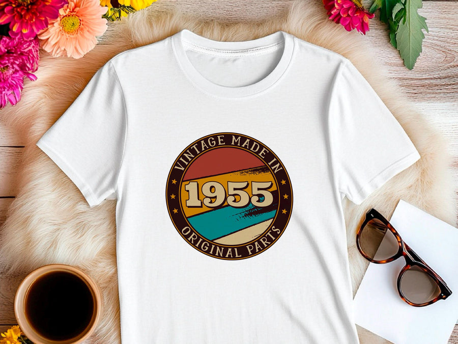 1955 Vintage Made with Original Parts T-Shirt - 70th Birthday Gift