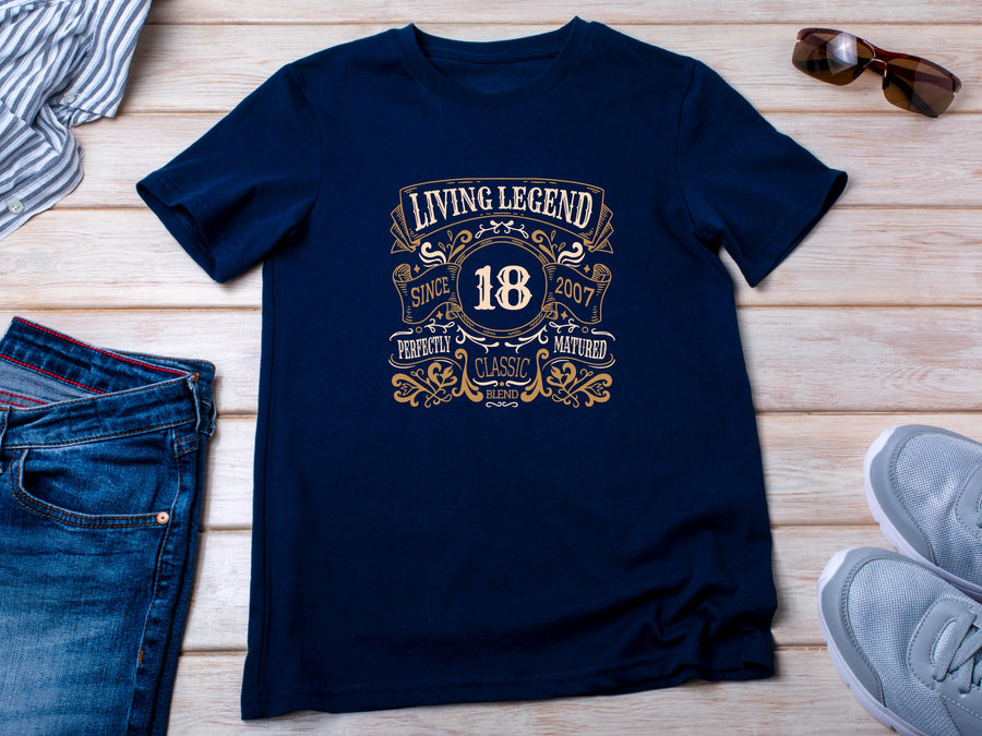 Living Legend 2007 T-Shirt โ Funny 18th Birthday Gift for Him
