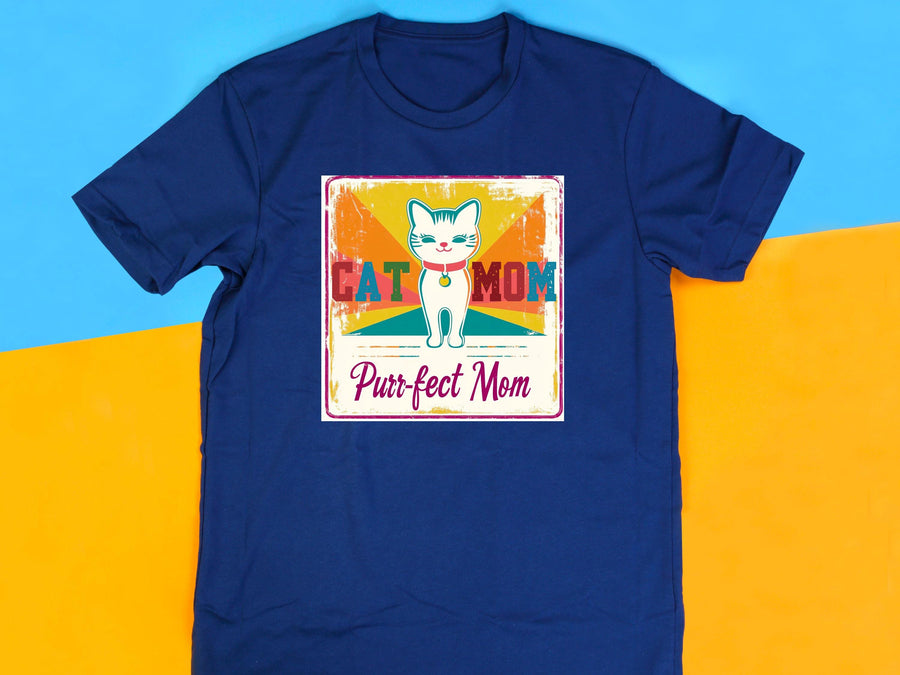 Cat Mom T-Shirt – Purrfect Funny Cat Lover Gift