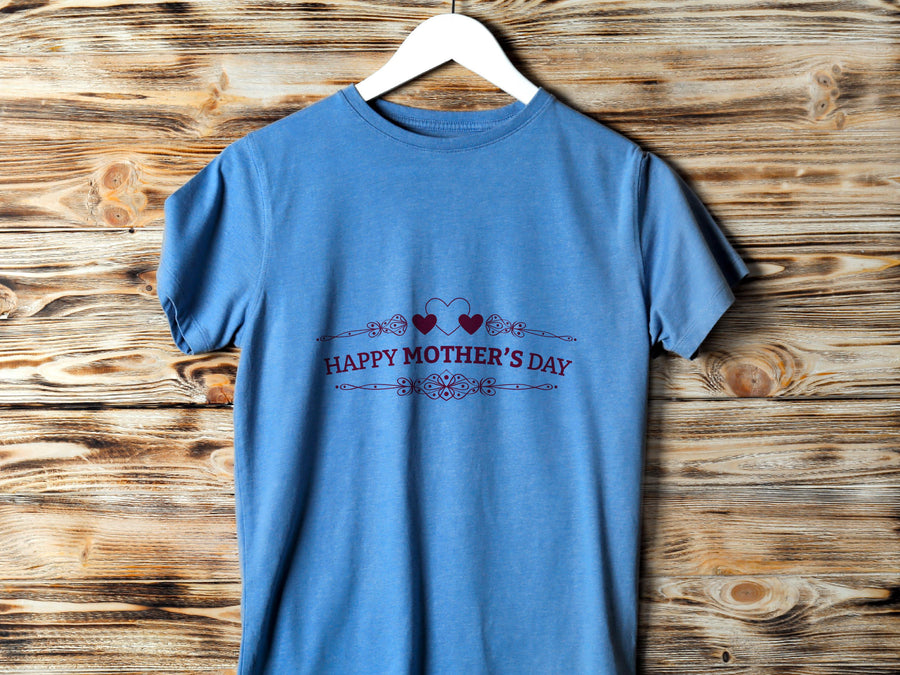 Happy Mother's Day Hearts T-Shirt, Gift for Mom