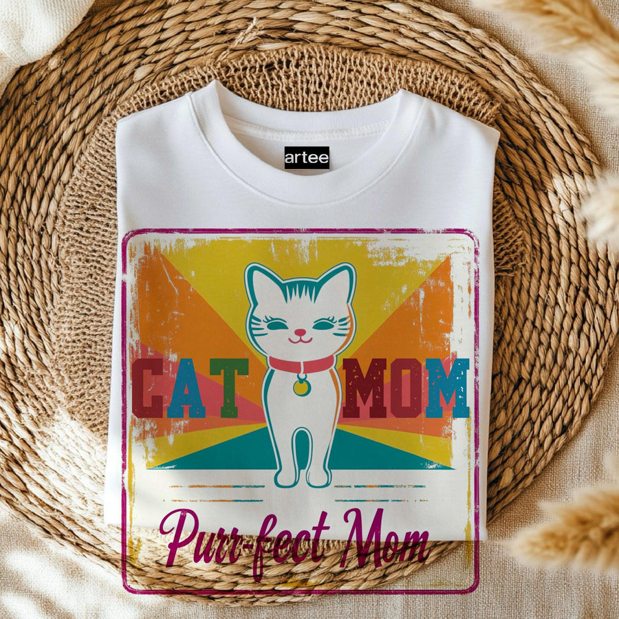 Cat Mom T-Shirt – Purrfect Funny Cat Lover Gift