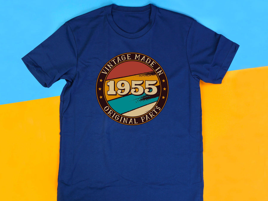 1955 Vintage Made with Original Parts T-Shirt - 70th Birthday Gift