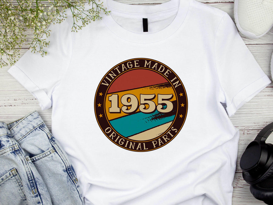 1955 Vintage Made with Original Parts T-Shirt - 70th Birthday Gift