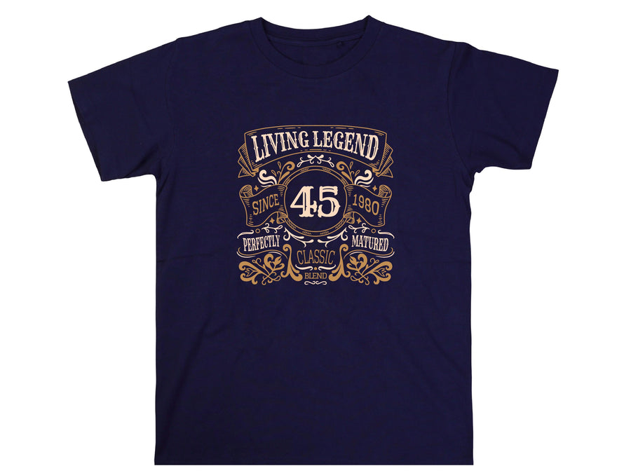 Living Legend 1980 T-Shirt – Funny 45th Birthday Gift for Dad