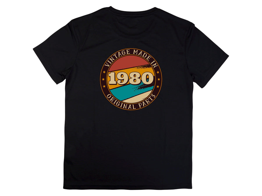Vintage 1980 45th Birthday T-Shirt – Made with Original Parts