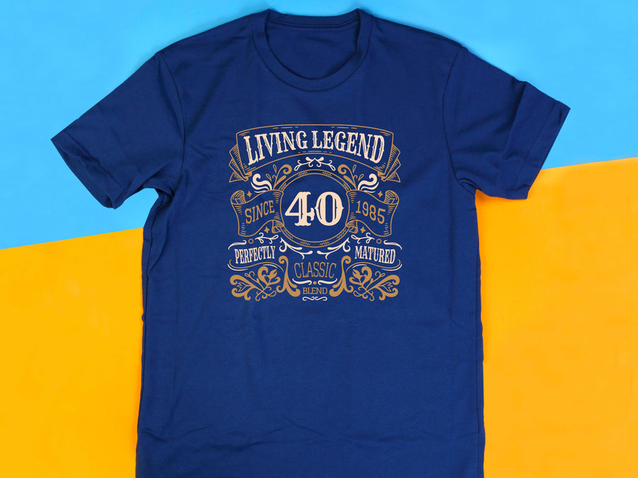 Living Legend 40th Birthday T-Shirt – 1985 Gift for Dad