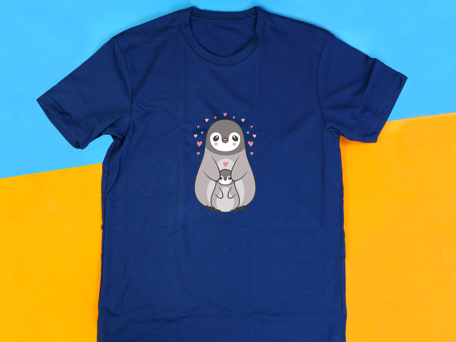 Mama Penguin Shirt, Cute Mommy and Me T-Shirt, Penguin Lover Gift