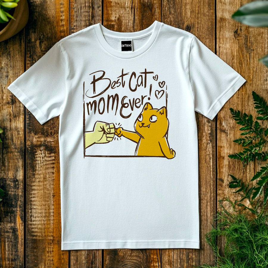 Best Cat Mom Ever T-Shirt, Cat Lover Gift