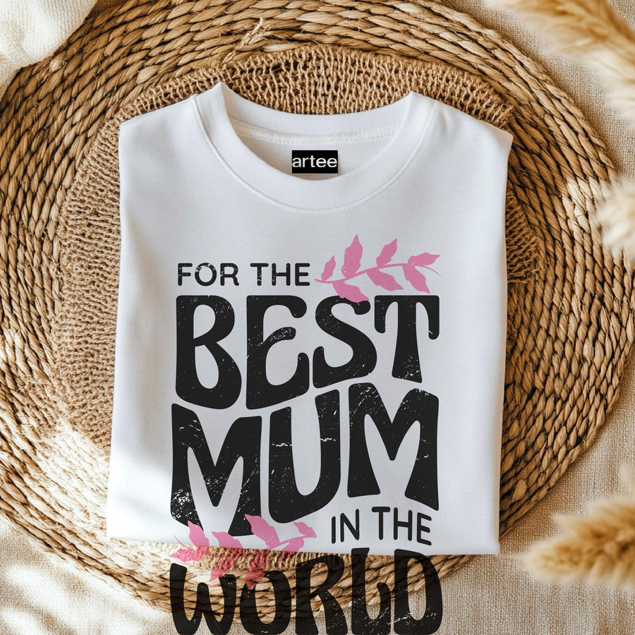 World's Best Mum T-Shirt, Soft Cotton Mother's Day Gift