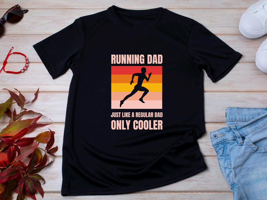 Running Dad Marathon Runner T-Shirt, Father's Day Gift
