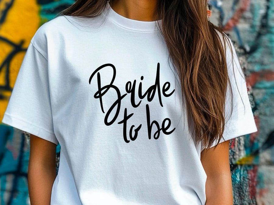 Bride to Be Shirt with Handwriting Font – Wedding T-Shirt – Bachelorette Party Tee – Bridal Shower Gift – Future Mrs Eng