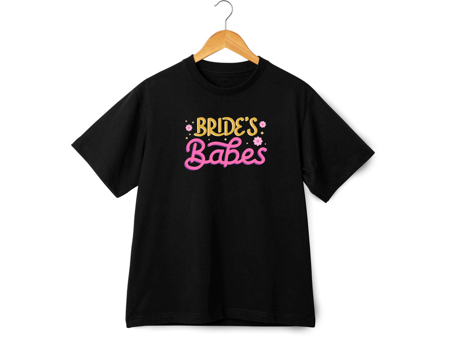 Bride’s Babes Pink Shirt – Bridesmaid T-Shirt – Bachelorette Party Matching Tee – Bridal Shower Outfit – Team Bride Shir