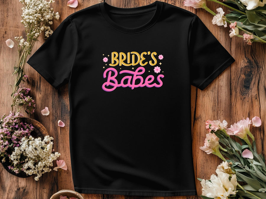 Bride’s Babes Pink Shirt – Bridesmaid T-Shirt – Bachelorette Party Matching Tee – Bridal Shower Outfit – Team Bride Shir