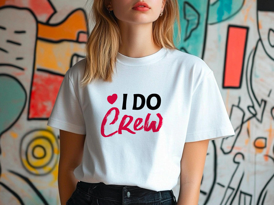 I Do Crew T-Shirt – Bridesmaid Wedding Party Shirt – Matching Bachelorette Tee – Team Bride Outfit – Bridal Shower Gift