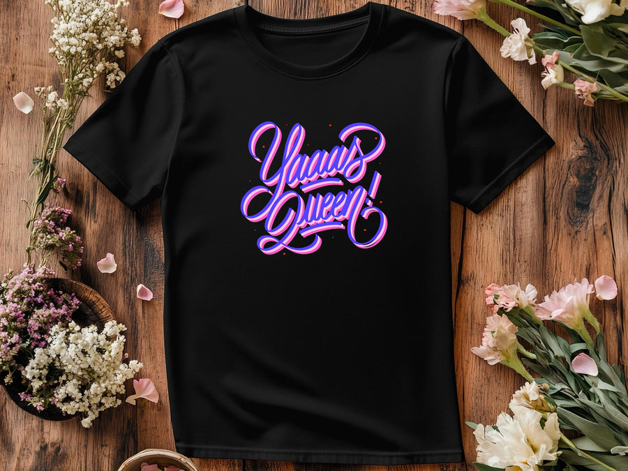 Yaaas Queen Bride T-Shirt – Bridal Party Shirt – Bachelorette Tee – Bride Squad Shirt – Wedding Celebration Gift – Fun B