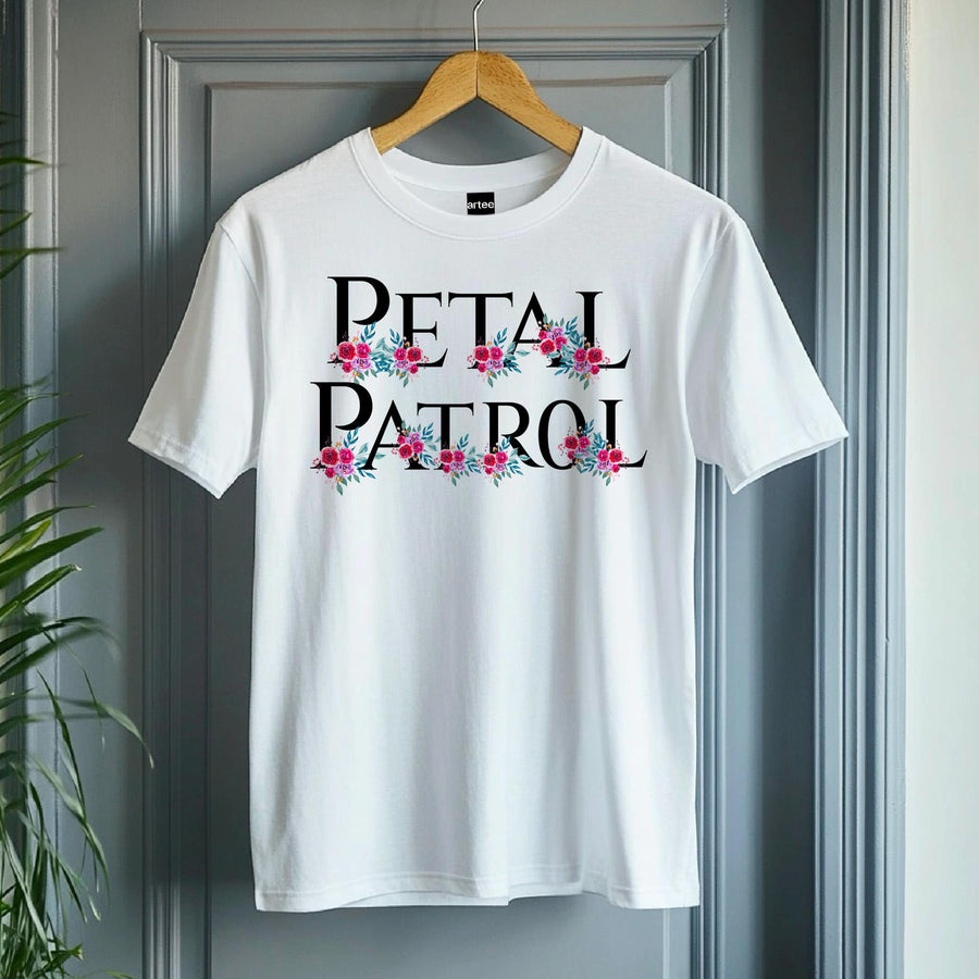 Petal Patrol T-Shirt – Flower Girl Wedding Tee – Cute Bridal Party Shirt – Toddler Wedding Outfit – Matching Ceremony T-