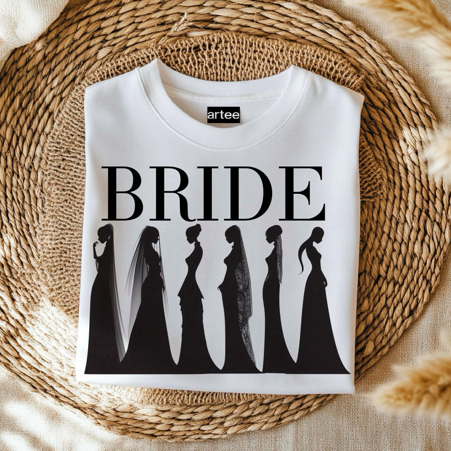 Bride Fashion T-Shirt – Wedding Day Tee – Stylish Bride Shirt – Bridal Shower Gift – Engagement Outfit – Bachelorette To