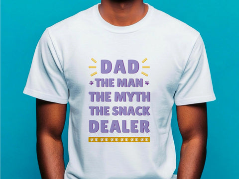 Fathers Day Dad T-Shirt – The Man The Myth Funny Dad Gift