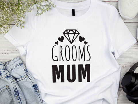 Groom’s Mum T-Shirt – Funny Wedding Party Shirt – Stag Night Tee for Mother of the Groom – Bachelor Party Outfit – Wedding Humor