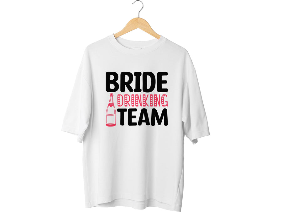 Bride Drinking Team Shirt – Bachelorette Party Tee – Rosé All Day T-Shirt – Bridal Shower Outfit – Bridesmaid Matching S
