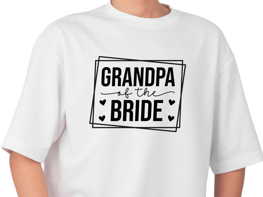 Grandpa of the Bride Shirt โ Wedding Gift โ Family Matching T-Shirt