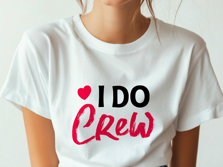 I Do Crew T-Shirt – Bridesmaid Wedding Party Shirt – Matching Bachelorette Tee – Team Bride Outfit – Bridal Shower Gift