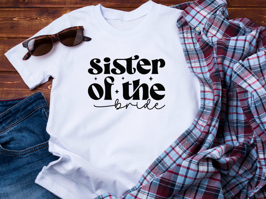 Sister of the Bride T-Shirt – Bridal Party Wedding Tee