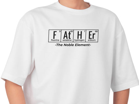 Science Dad T-Shirt – Noble Element Periodic Table, Chemistry Gift
