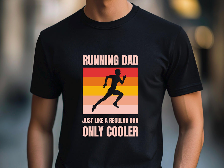 Running Dad Marathon Runner T-Shirt, Father's Day Gift