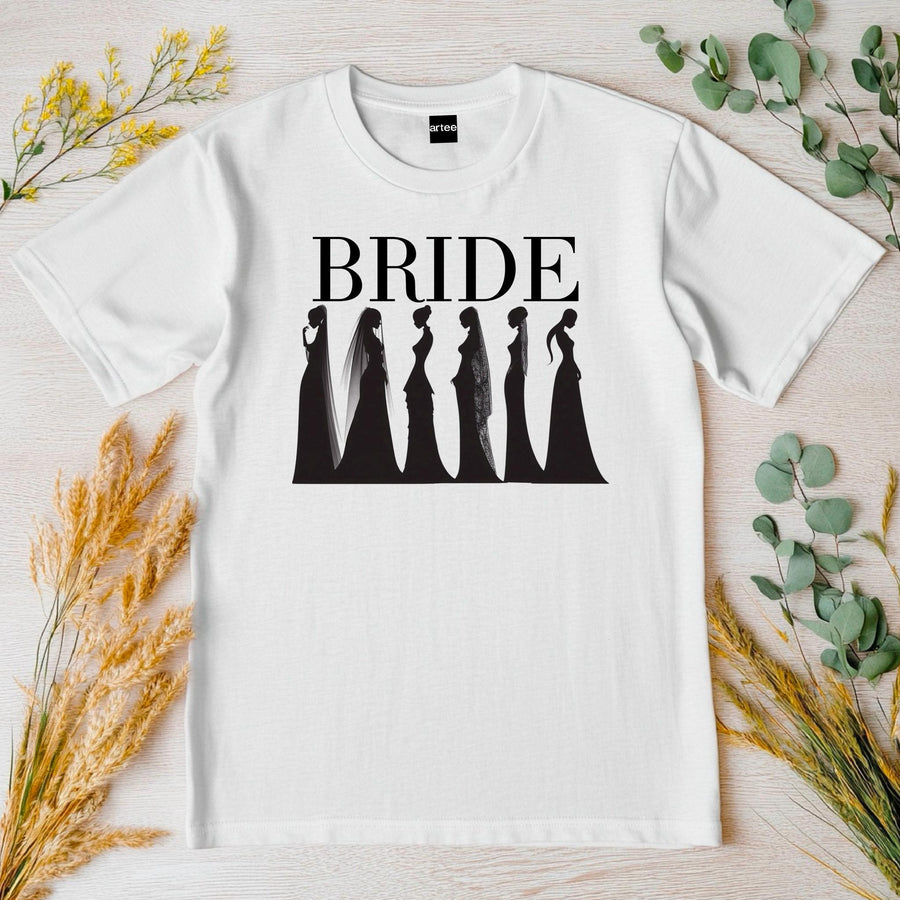 Bride Fashion T-Shirt – Wedding Day Tee – Stylish Bride Shirt – Bridal Shower Gift – Engagement Outfit – Bachelorette To