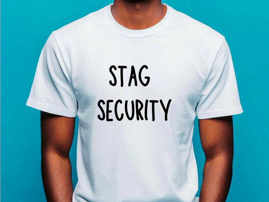 Stag Security T-Shirt – Wedding Party Shirt – Funny Bachelor Party Tee – Groom Squad Outfit