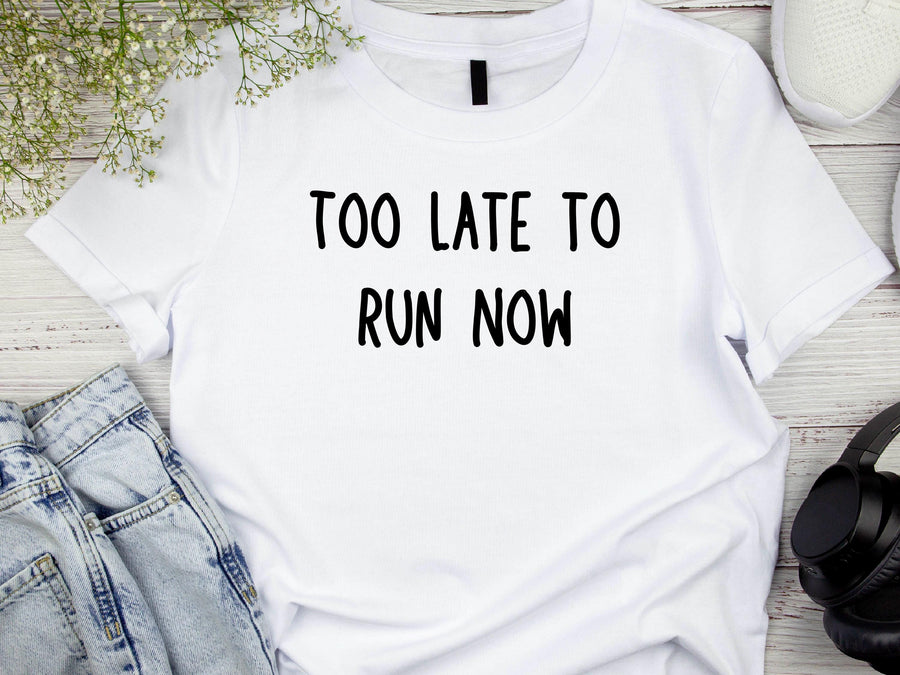 Too Late to Run Now Wedding Shirt – Groom Bachelor Party Tee – Funny Stag Night Shirt for Men – Last Night of Freedom Ou