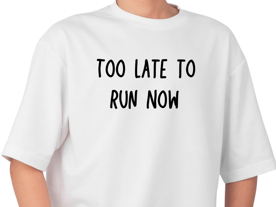 Too Late to Run Now Wedding Shirt – Groom Bachelor Party Tee – Funny Stag Night Shirt for Men – Last Night of Freedom Ou