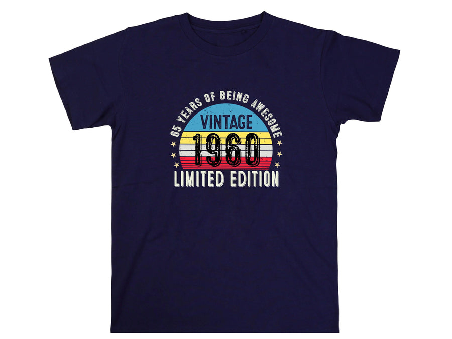 1960 65th Birthday T-Shirt | Funny 65th Gifts for Him, Gifts for Him | Classic 65th T-Shirt for Men