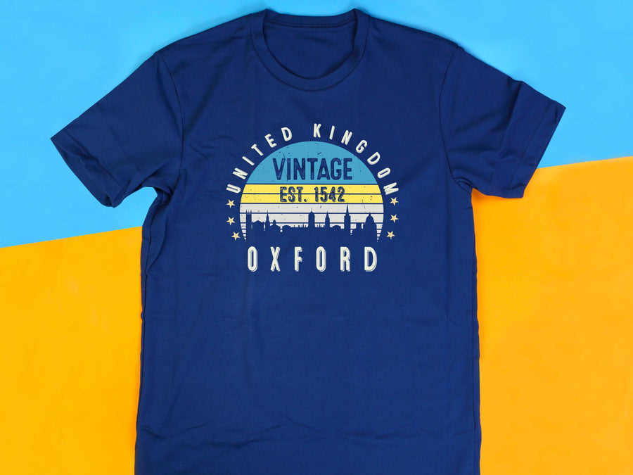 Oxford Shirt, England t-shirt, United Kingdom Vintage Style T-Shirt, Oxford T-Shirt, Vintage 1542 shirt, England gift Sh